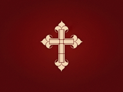 Church Logo2 church cross logo maroon tan