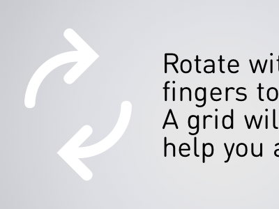 Rotate app blank slate din grey ios iphone