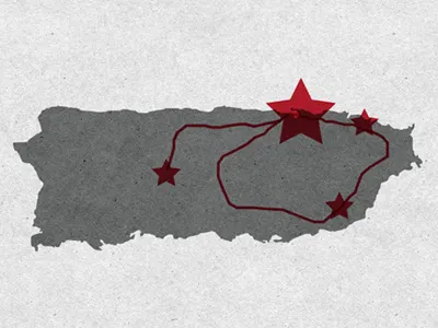 Puerto Rico Drunks v2 infographic map texture