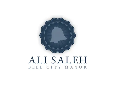 Ali Saleh Emblem bell blue emblem icon logo