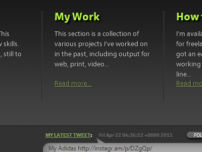 New design, in markup with web fonts font: facitweb font: myriad pro markup myriad pro redesign web fonts