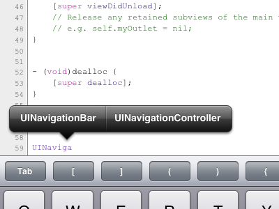 Objective-C Code Editor code editor ios ipad objective c