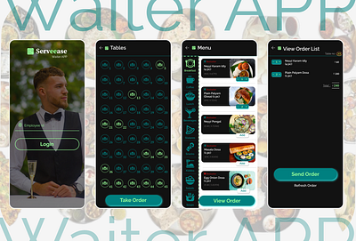 Serveease – The Smart Waiter App! 🍽️ app branding dribbble foodtech dribbble mobileapp mobiledesign foodtech dribbble ui ux