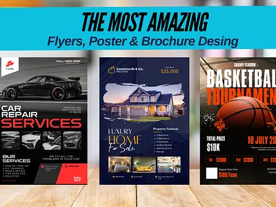 Flyer & Poster Designs branding brochure design doorhanger deaign flyer design flyers graphic design poster design