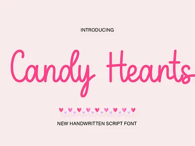 Candy Hearts crafting font cute font handwritten monoline new font script script font