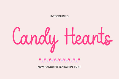 Candy Hearts crafting font cute font handwritten monoline new font script script font