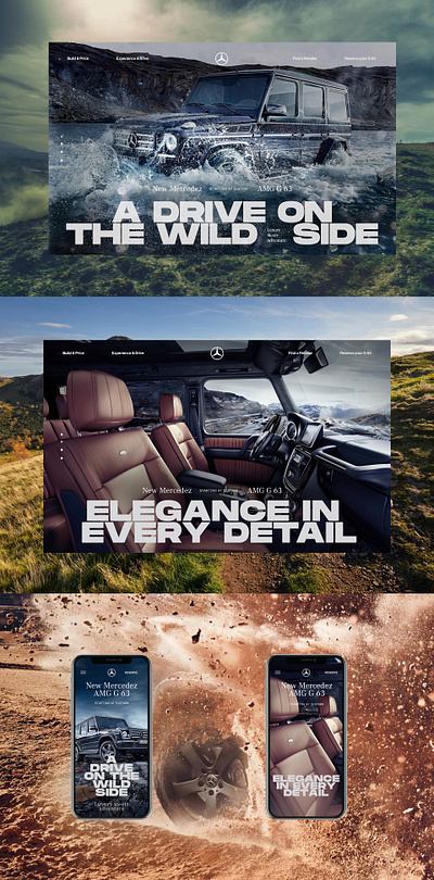 Mercedes-Benz AMG G63 cars design mercedes ui ux web web design