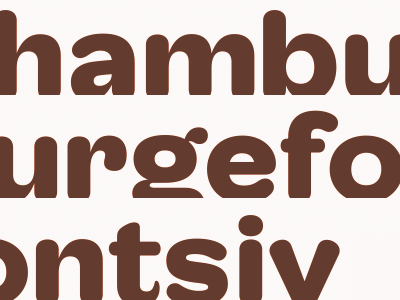 Breite Black rounded sans type