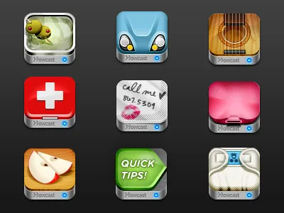 Howcast Expert Apps education icons ipad iphone