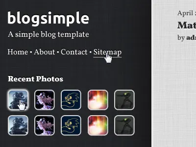 Blogsimple WordPress Design design photoshop theme web wordpress