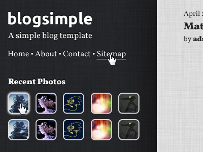 Blogsimple WordPress Design design photoshop theme web wordpress