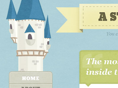 Paper Castle blog castle illustration paper texture tumblr