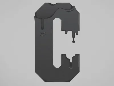 C c drip nfl type typography united vector