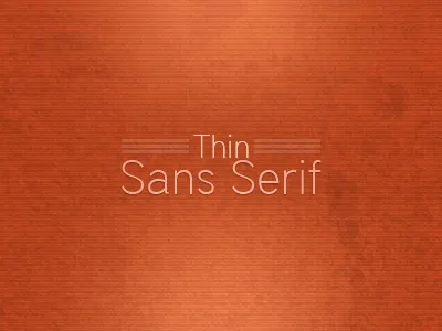 Font Collection Thin Sans Serif Lead Image typography