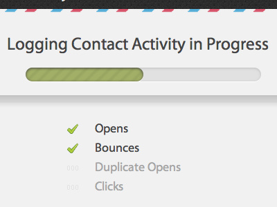 Progress bar for QA testing tool css3 interface ui web