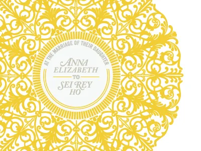 Mandala Illustration flourishes illustration invitation letterpress ornate patterns wedding