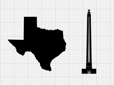 Macro and Micro illustration monument san jacinto texas