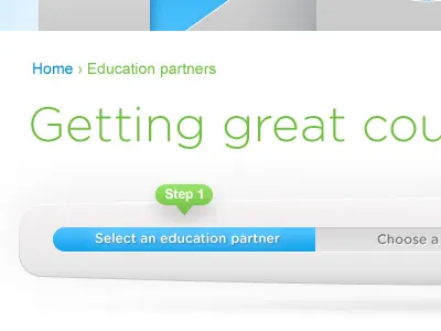 Signup Progress arial blue contemporary float gotham grey progress bar shadows signup white