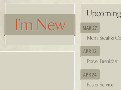 Home Page Boxes box events new orange ribbon wordpress