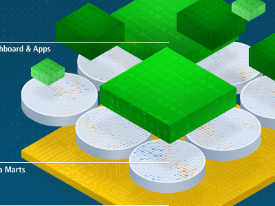 Technical Diagram circles circuits diagram illustration numbers