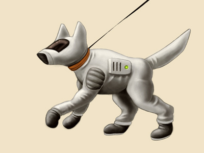 Doggie illustration painter