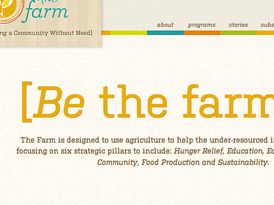 Be The Farmer kulturista orange texture
