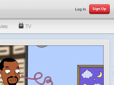 Header for Video Website 3d button glossy grey video