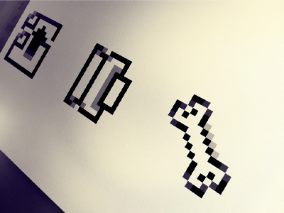 Pixel Icons 2bit bw iconmoon icons pixel