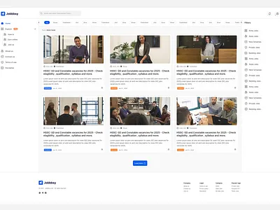 Job Portal Blog Design blog branding indian job portal jobbbsy modern ui ui website
