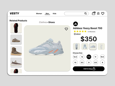 Apparel Webstore Design app branding design ui ux vector