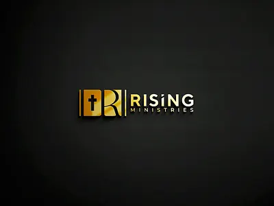 Rising Ministries bethel christian logo church church logo church logo design community cross faith logo gospel graphic design logo ministry loo