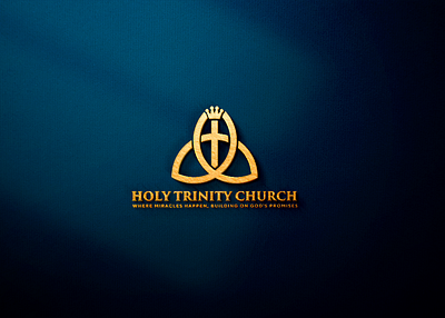 HOLY TRINITY CHURCH LOGO bethel christian logo church logo church logo design cross elegant church logo faith gospel graphic design logo ministry logo modern logo religious logo