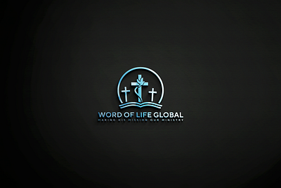 WORD OF LIFE GLOBAL bethel christian logo church logo design cross logo dove elegant logo faith globe graphic design logo ministry logo modern logo religious logo