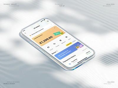 Wallet Payment APP design financialmanagement mobile mobilepayment rewardsystem topup transactionhistory ui wallet web3