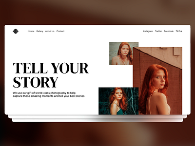 Photography Portfolio UX/UI Web Design artistic showcase bold typography clean layout creative layout elegant design minimalist interface modern design online portfolio photo gallery photography portfolio website portrait photography professional website responsive design ui design user experience user interface ux design visual storytelling web design