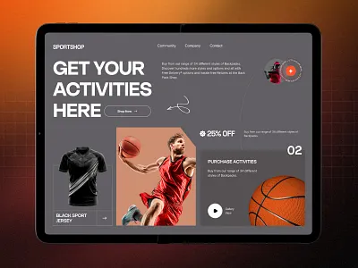 Sport Shop Website! 🏀👟🎽 checkout page e commerce ecommerce ui fitness gym hero section modern cart modern slider online shop product page shopping sport sportswear web design website