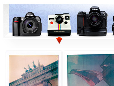 Camera Slider arrow cameras icons inset slider