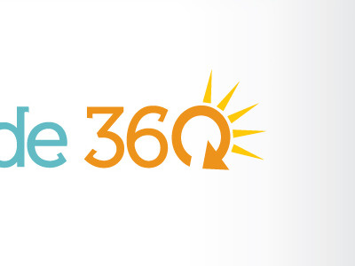 Logo Idea incorprating 360 and a sun feel 360 orange sun yellow