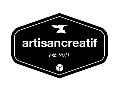 Artisan Créatif Logo Concept 3 crest freight text helvetica logo logo concept retro