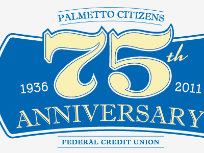 75th Anniversary Logo logo typography