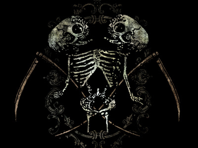 The Famine death design illustration