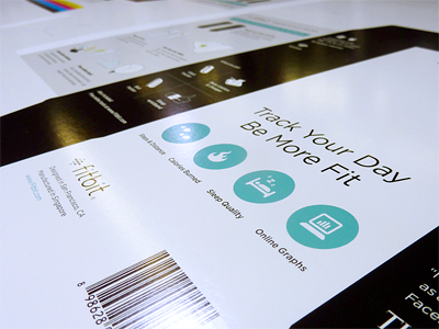 Fitbit Tracker Retail Packaging fitbit icons packaging print