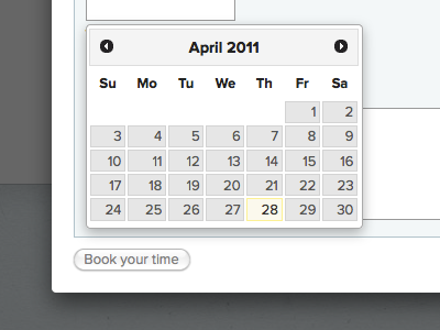 box-shadow! box shadow calendar datepicker form grey lightbox shadow