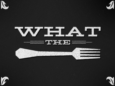 What the FORK? black fork lonestar monochrome retro vintage white