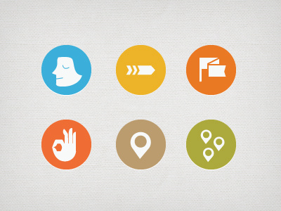 AOK mobile Icons aok flag icons markers mobile ok