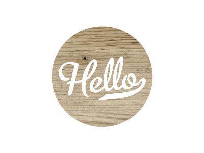 Hello type website wood