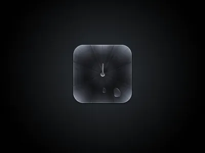 Weather Preview app droplet icon iphone retina umbrella water weather