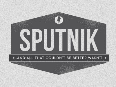 Sputnik Logo Development: Crest Idea emblem logo self branding