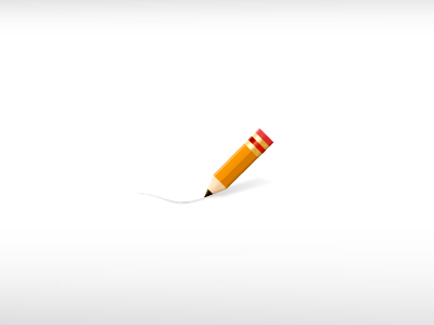 Pencil Icon app button content content strategy icon icons illustration interface pencil ui vector web yellow
