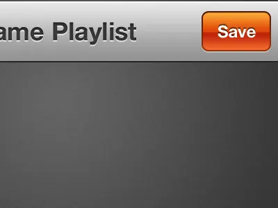 Save button ios iphone orange taylor carrigan